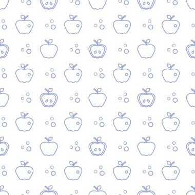 Elma ile Seamless modeli. Meyve arka plan.