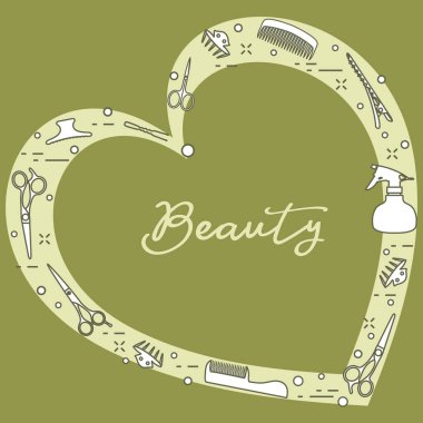 Kuaför araçları. Güzellik Salonu. Manikür.