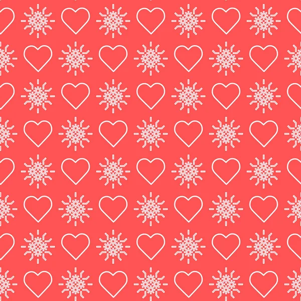 Patrón sin costuras con corazones. Día de San Valentín — Vector de stock