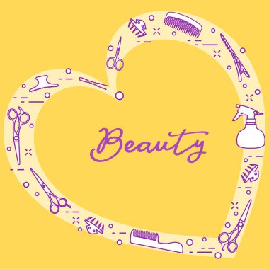 Kuaför araçları. Güzellik Salonu. Manikür.