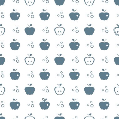 Elma ile Seamless modeli. Meyve arka plan.