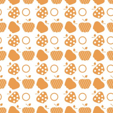 Elma ile Seamless modeli. Meyve arka plan.