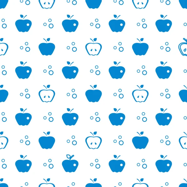 Elma ile Seamless modeli. Meyve arka plan.