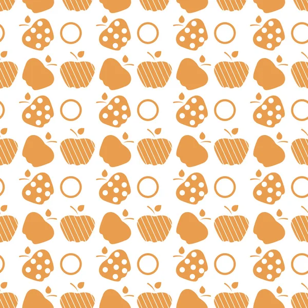 Elma ile Seamless modeli. Meyve arka plan.