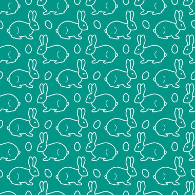 Paskalya tavşanı, yumurta ile Seamless Modeli.