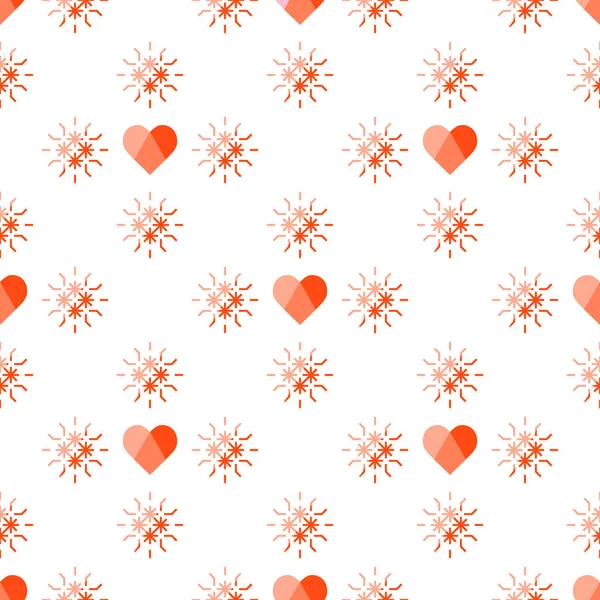 Seamless pattern with hearts. Valentine's Day — Stock Vector