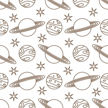 Uzay vektör seamless modeli astronomi bilim