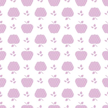 Elma ile Seamless modeli. Meyve arka plan.