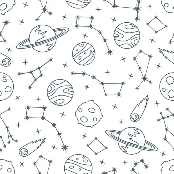 Space vector seamless pattern Astronomy Science