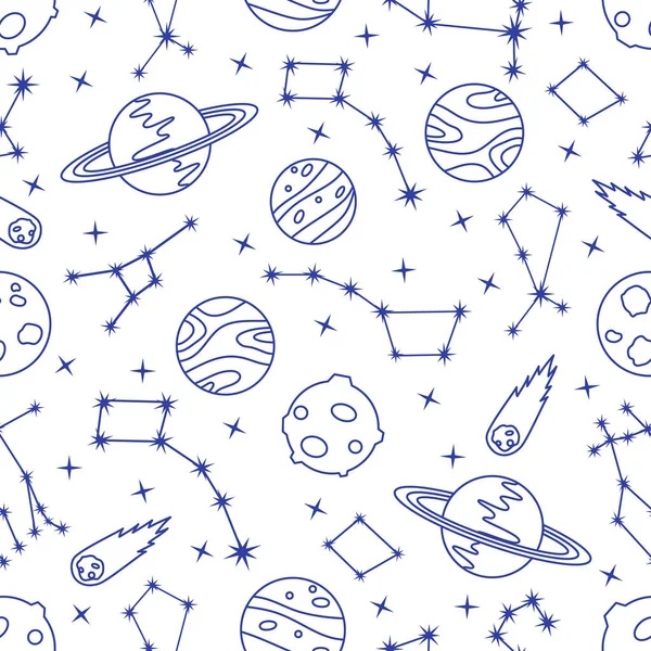 Space vector seamless pattern Astronomy Science