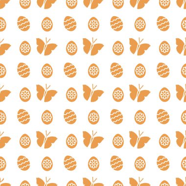 Paskalya yumurtaları, kelebekler ile Seamless Modeli.