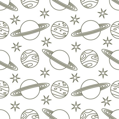 Uzay vektör seamless modeli astronomi bilim