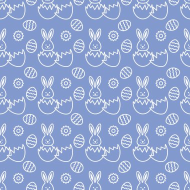 Paskalya tavşanı, yumurta ile Seamless Modeli.