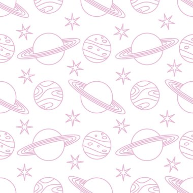 Uzay vektör seamless modeli astronomi bilim