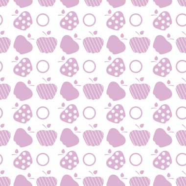 Elma ile Seamless modeli. Meyve arka plan.