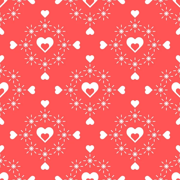 Patrón sin costuras con corazones. Día de San Valentín — Archivo Imágenes Vectoriales