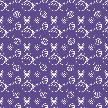 Paskalya tavşanı, yumurta ile Seamless Modeli.