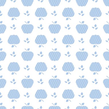 Elma ile Seamless modeli. Meyve arka plan.