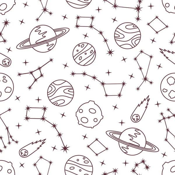 Space vector seamless pattern Astronomy Science