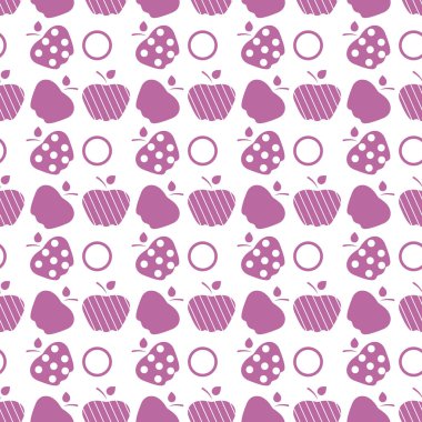 Elma ile Seamless modeli. Meyve arka plan.