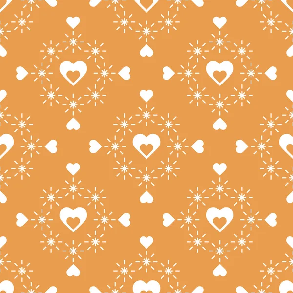 Seamless pattern with hearts. Valentine's Day — Stock Vector