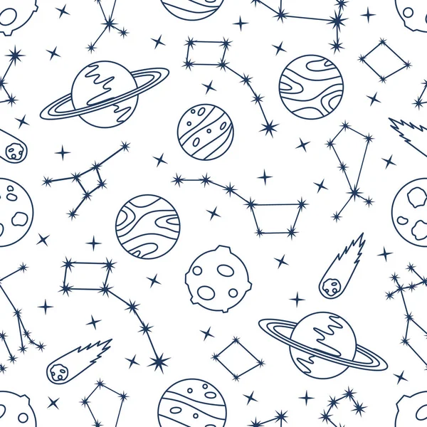 Space vector seamless pattern Astronomy Science