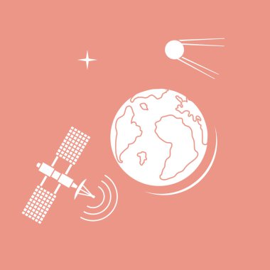 Dünya gün Dünya gezegeni, uydu, yörünge istasyonu