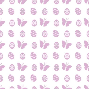 Paskalya yumurtaları, kelebekler ile Seamless Modeli.