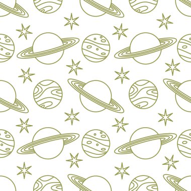 Uzay vektör seamless modeli astronomi bilim