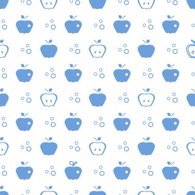 Elma ile Seamless modeli. Meyve arka plan.