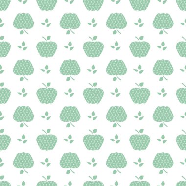 Elma ile Seamless modeli. Meyve arka plan.