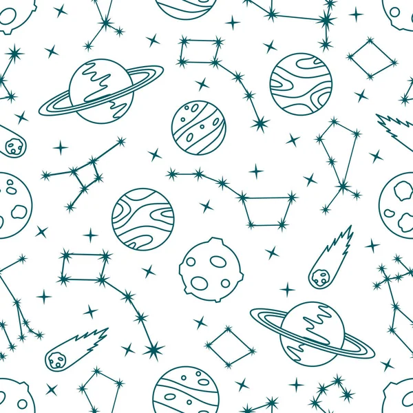 Space vector seamless pattern Astronomy Science