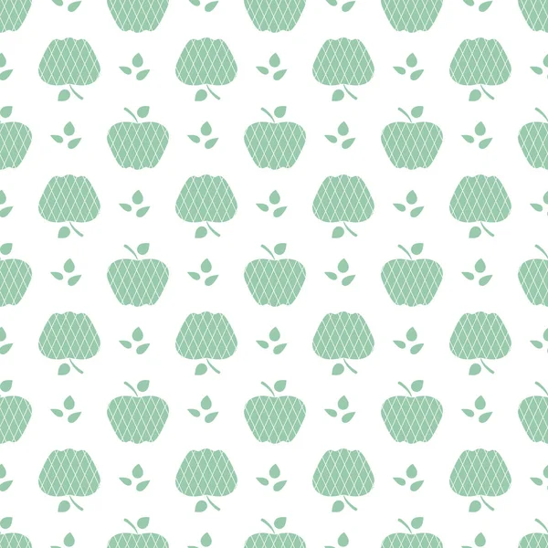 Nahtloses Muster mit Äpfeln. Hintergrund Frucht. — Stockvektor