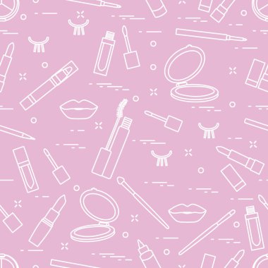 Desen kirpik dudaklar Dekoratif kozmetik makyaj