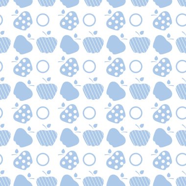 Elma ile Seamless modeli. Meyve arka plan.