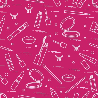 Desen kirpik dudaklar Dekoratif kozmetik makyaj