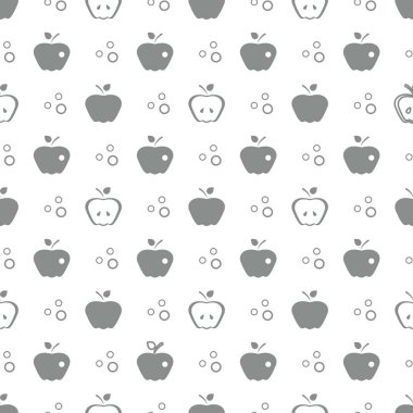 Elma ile Seamless modeli. Meyve arka plan.