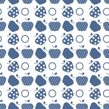 Elma ile Seamless modeli. Meyve arka plan.