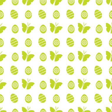 Paskalya yumurtaları, kelebekler ile Seamless Modeli.