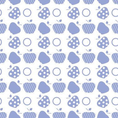 Elma ile Seamless modeli. Meyve arka plan.