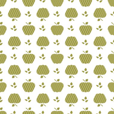 Elma ile Seamless modeli. Meyve arka plan.