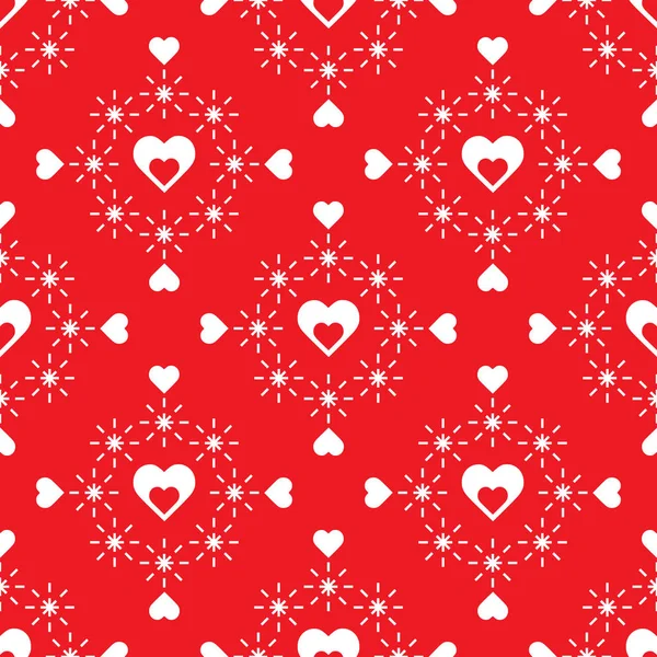 Patrón sin costuras con corazones. Día de San Valentín — Vector de stock