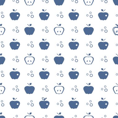 Elma ile Seamless modeli. Meyve arka plan.