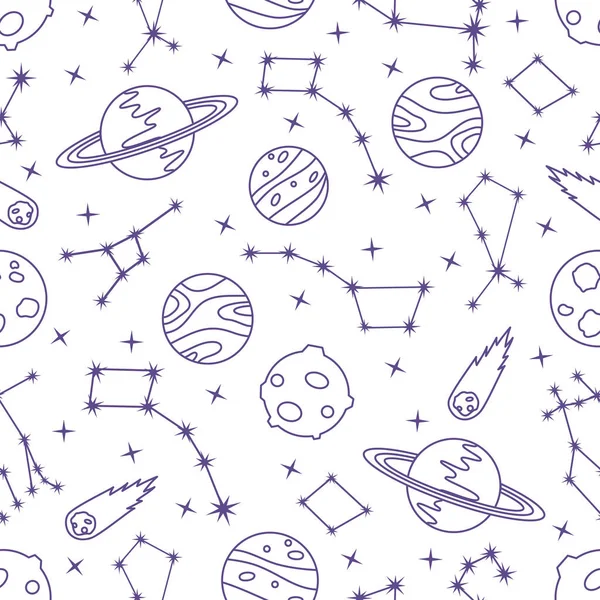 Space vector seamless pattern Astronomy Science