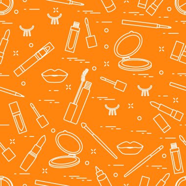 Desen kirpik dudaklar Dekoratif kozmetik makyaj