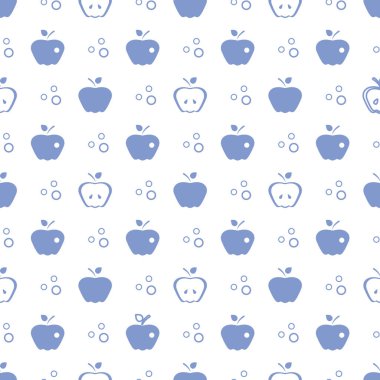 Elma ile Seamless modeli. Meyve arka plan.