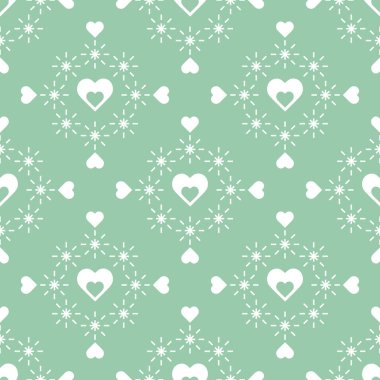 Kalpleri ile Seamless modeli. Sevgililer günü