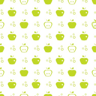 Elma ile Seamless modeli. Meyve arka plan.