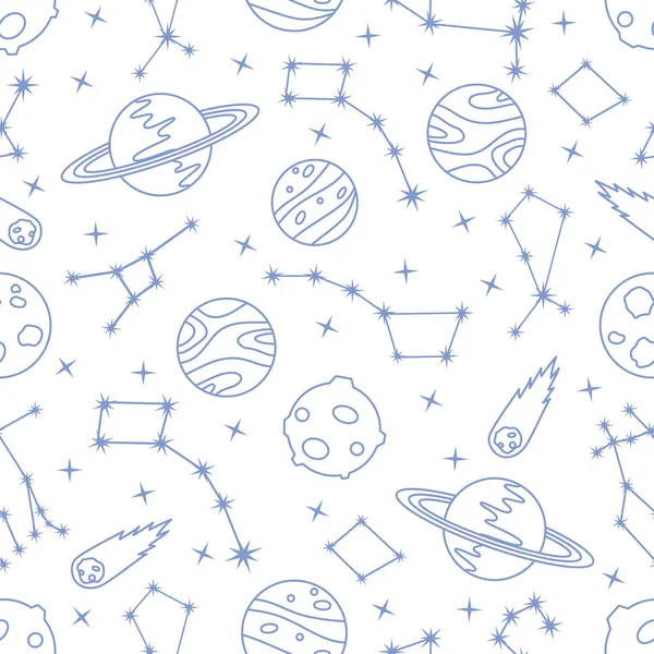 Space vector seamless pattern Astronomy Science