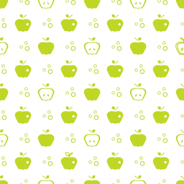 Modèle sans couture avec des pommes. Fruits fond . — Image vectorielle